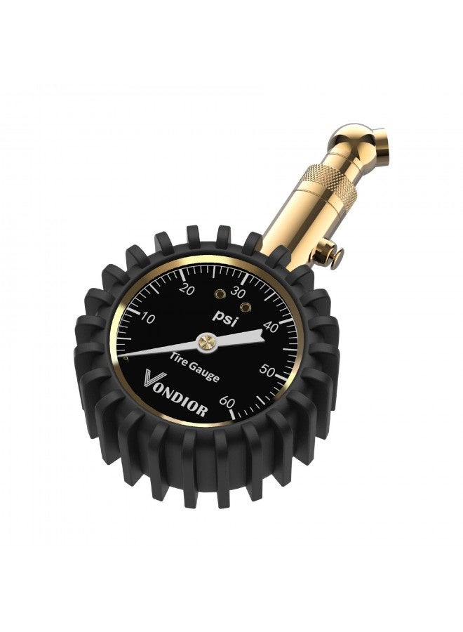Vondior Tire Pressure Gauge - (0-60 Psi) Heavy Duty, Certified Ansi Accurate With Large 2 Inch Easy To Read Glow Dial, Low - High Air Pressure Gauge. Tire Gauge For Car And Trucks Tires By Vondior - Image 3