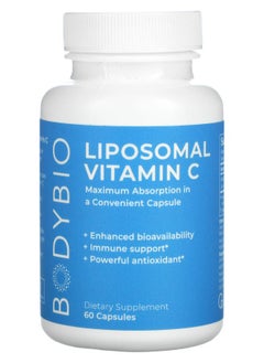BodyBio Liposomal Vitamin C 60 Capsules 