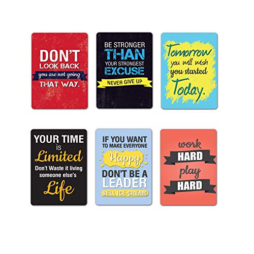 Vprint Quality Combo Pack of 6 Magnets for Fridge with Motivational Quotes Size (1.5X2)(Motivational) - Image 1