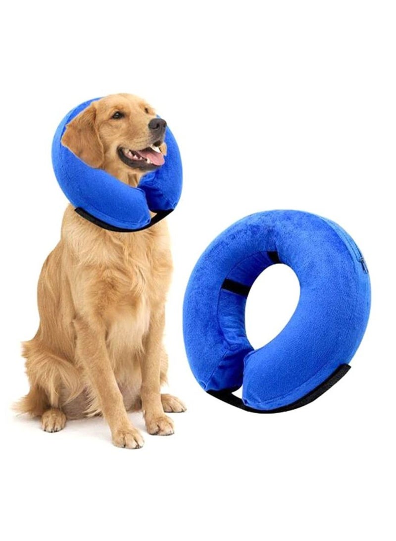 قابل للنفخ واقية الكلب الياقات -- الأزرق ( ل ) - Image 1