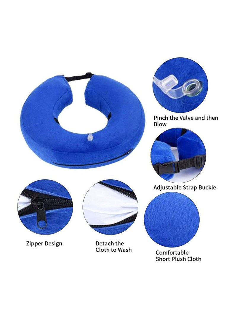 قابل للنفخ واقية الكلب الياقات -- الأزرق ( ل ) - Image 2