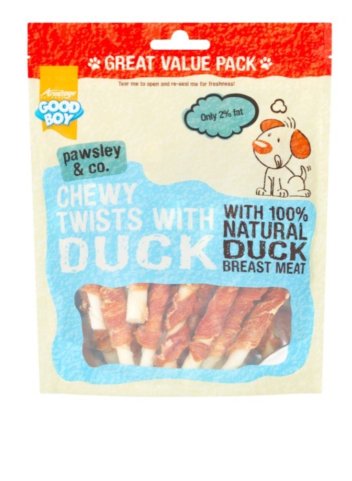 Good Boy Goodboy Chewy Twists with Duck Value Pack 320 g - Image 1