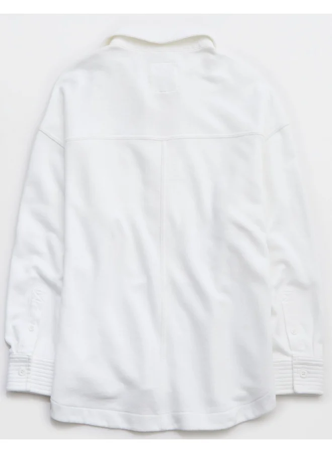Aerie Aerie Popover Polo Sweatshirt