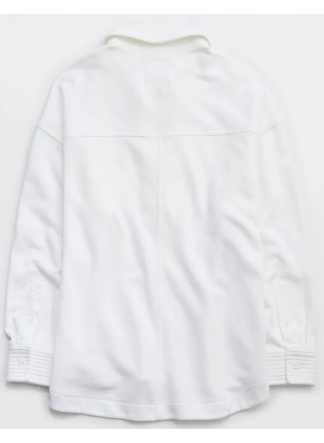 آري من امريكان ايجل Aerie Popover Polo Sweatshirt