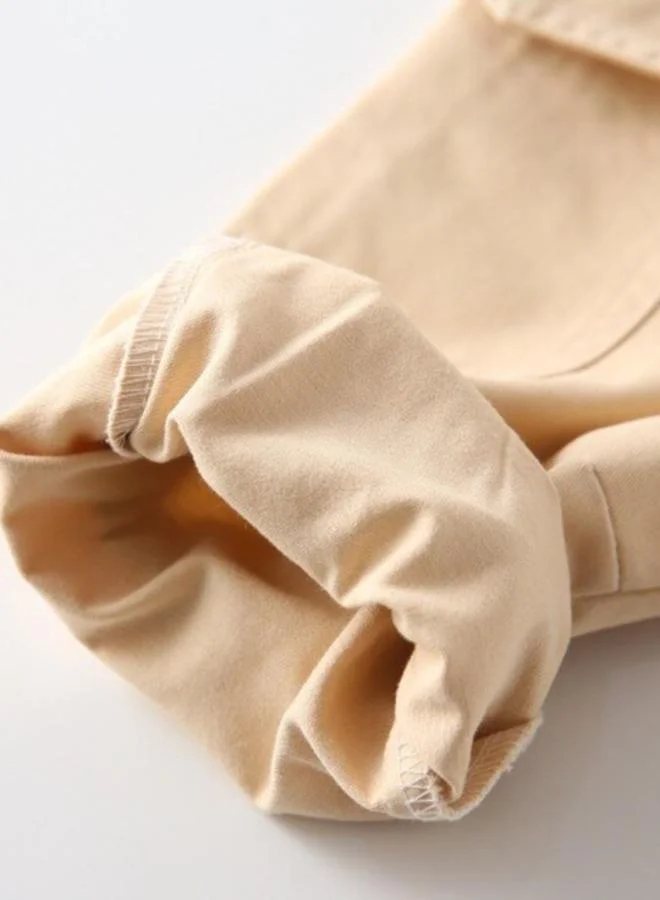يونيكي Beige Regular Fit Mid Rise Solid Jogger Trouser