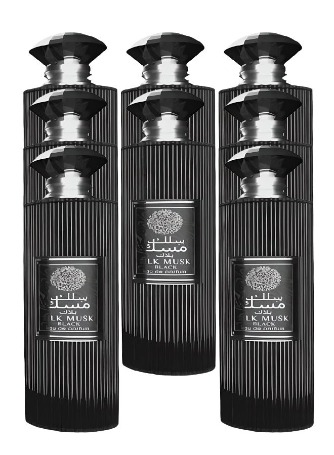 Wadi Al Khaleej 8 Pieces Silk Musk Black Perfume For Unisex 100ml EDP - Image 1