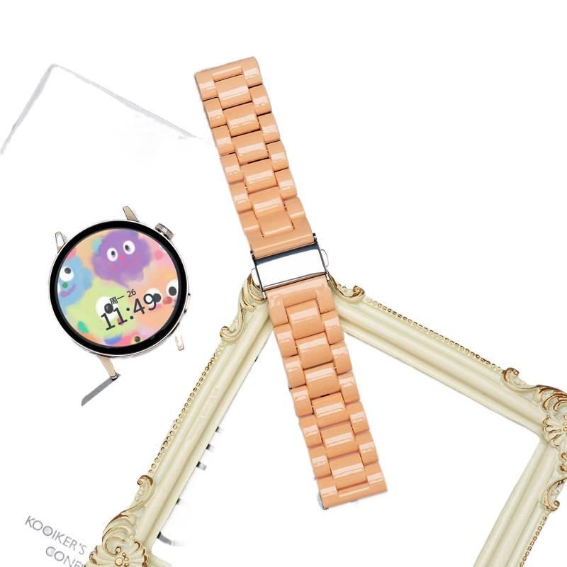 سوار ساعة ذكية سوار راتنج متوافق مع Samsung Galaxy Watch 7 Classic بملاءمة قابلة للتعديل وحزام بديل للاستخدام اليومي باللون أسود قابل للتعديل - NADI - Image 1