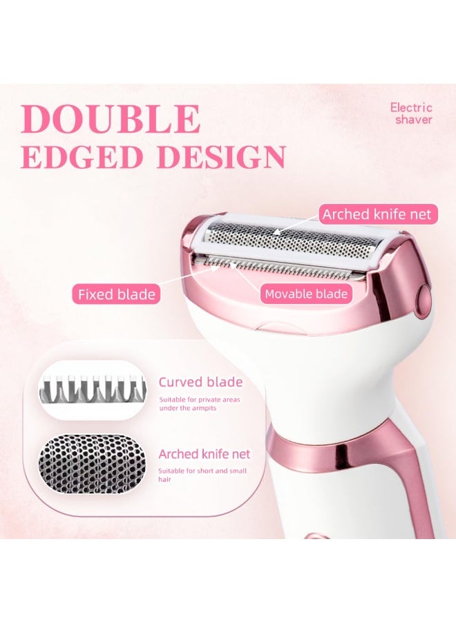 Bukela Electric Razor for Women 4 in 1 Rechargeable Painless Body Razors and Facial Hair Remover for Bikini Leg Body Face Underarm - Image 2