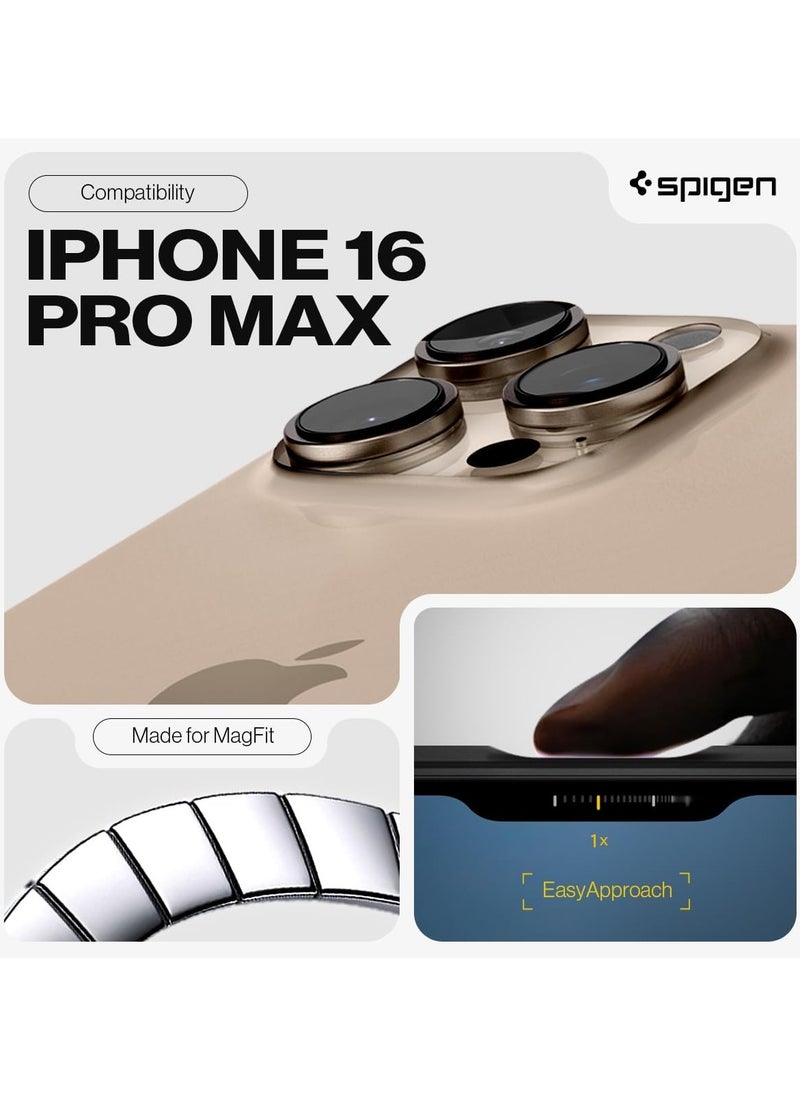 Spigen Tough Armor MagFit AI for iPhone 16 Pro Max Case Cover MagSafe with Kickstand (2024) - Frost Black  - Image 2