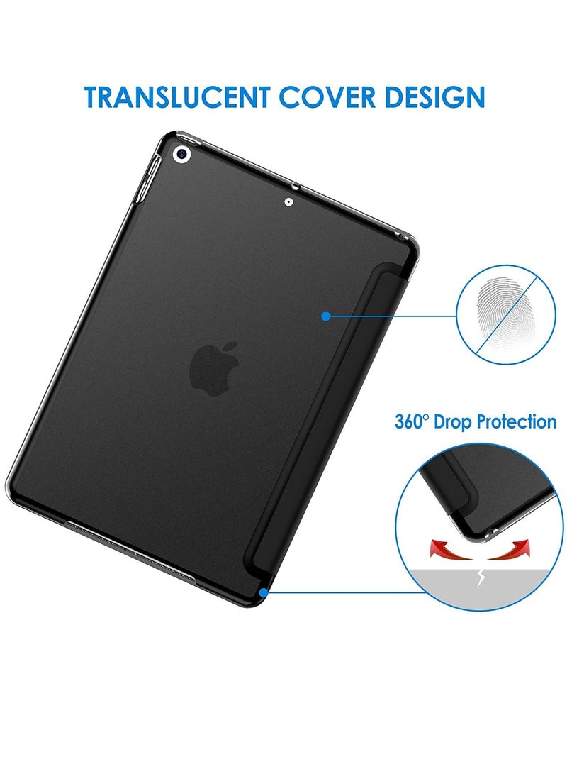 Case For IPad 10.2 Inch (2021/2020/2019 Model 9/8/7 Generation Auto Wake Sleep Cover Black - Image 3
