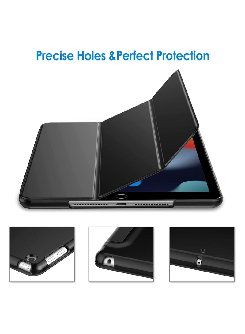 Case For IPad 10.2 Inch (2021/2020/2019 Model 9/8/7 Generation Auto Wake Sleep Cover Black - Image 5