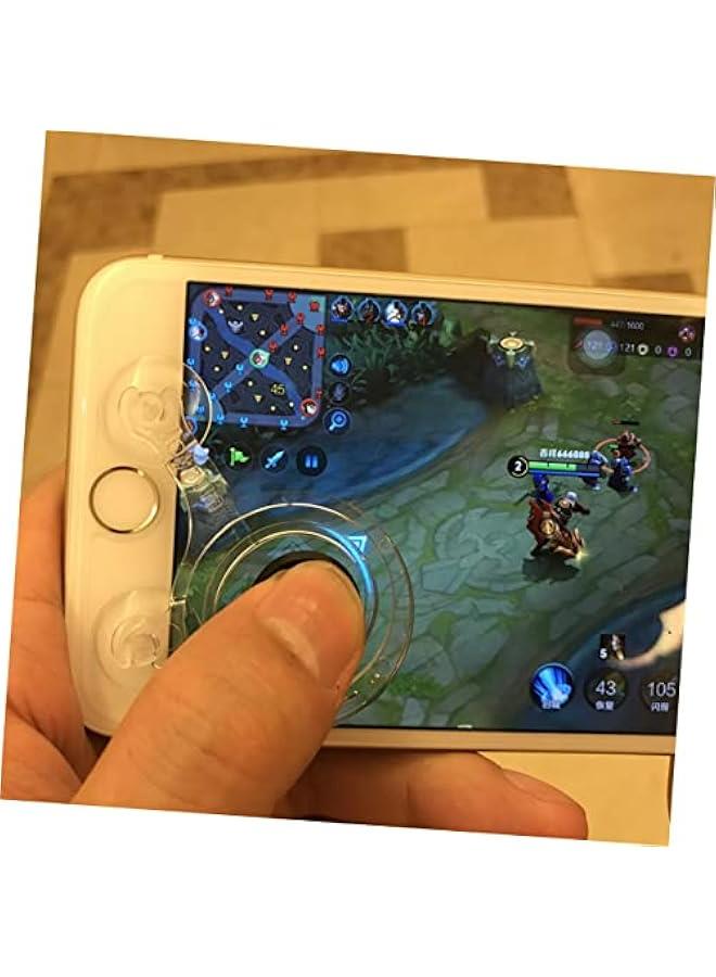 Controller Tablet Controller Key on Phone Shooter Controller Shooter Controller for Cellphone Handle Joystick Telephone Game Controller Mobile Game Controller Intelligent White - Image 2