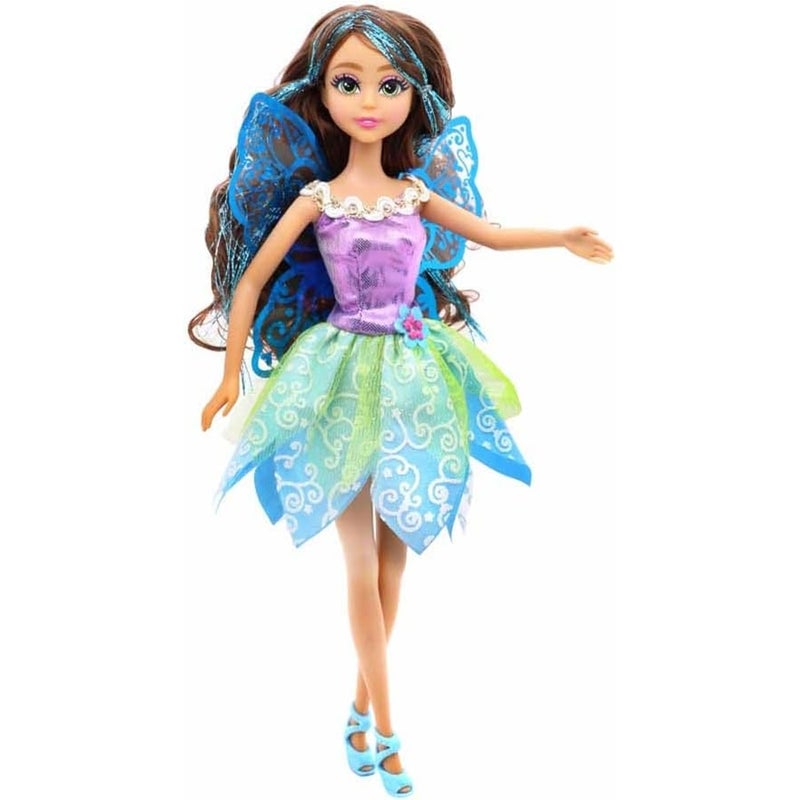 فانفيل دمية الجنية بجناح ازرق و فستان بنفسجي 29 سم - 81038 - Image 1
