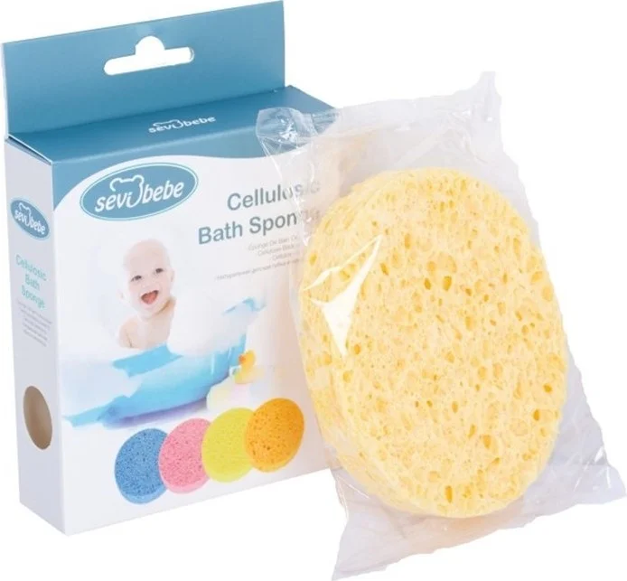Sevi Bebe Cellulosic Baby Bath Sponge Orange