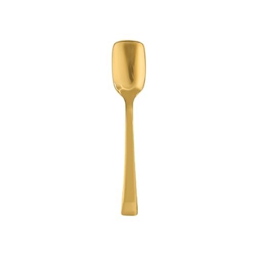 ROSTON Cutlery Set Stainless Steel Gold Premium Spoon Set Luxury Dinning Tabelware Gift for House Warming (Ice-Cream Spoon), 10 Cm - Image 4