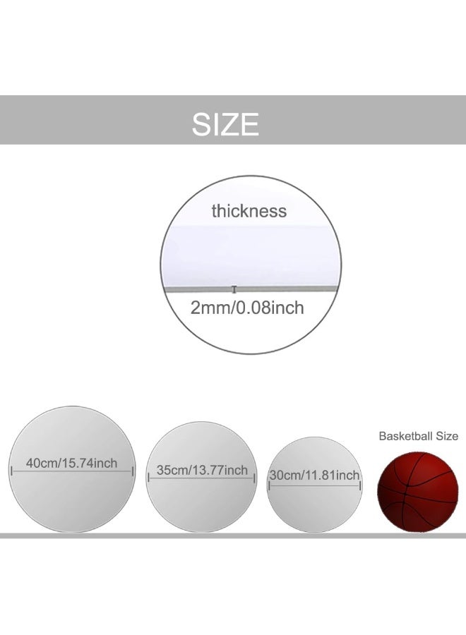 TPGP مرآة أكريليك TPGP للجدران، ملصقات مرآة حمام كبيرة عالية الدقة مثبتة على الحائط، مرآة غير قابلة للكسر ومضادة للتحطم لمكياج الزينة وغرفة الأطفال، مرآة بدون إطار لتزيين غرفة المعيشة وغرفة النوم - Image 3