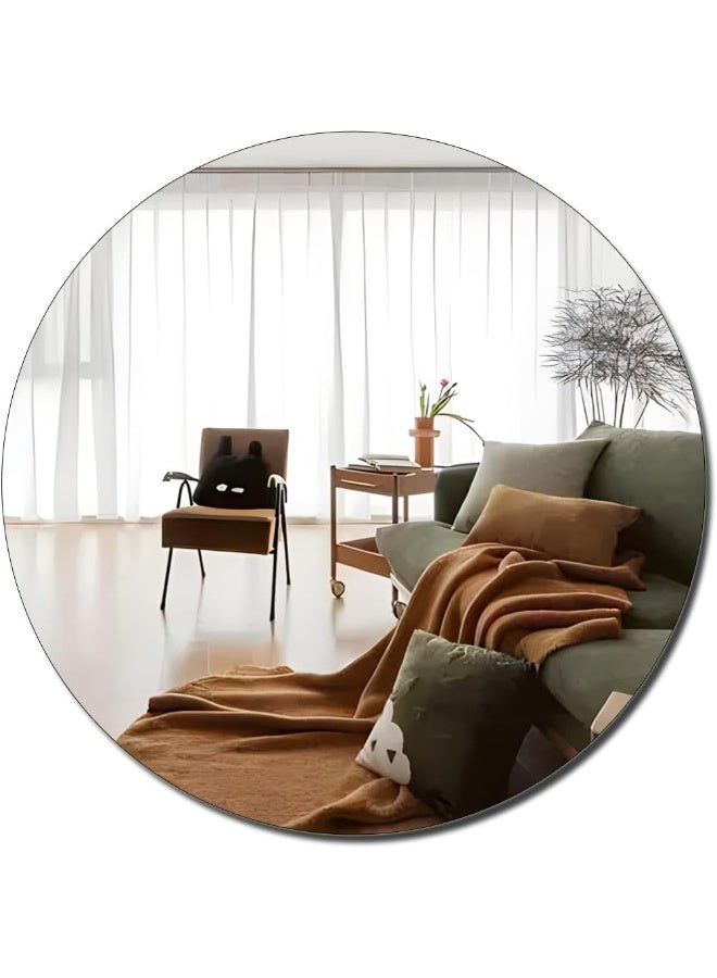 TPGP مرآة أكريليك TPGP للجدران، ملصقات مرآة حمام كبيرة عالية الدقة مثبتة على الحائط، مرآة غير قابلة للكسر ومضادة للتحطم لمكياج الزينة وغرفة الأطفال، مرآة بدون إطار لتزيين غرفة المعيشة وغرفة النوم - Image 1