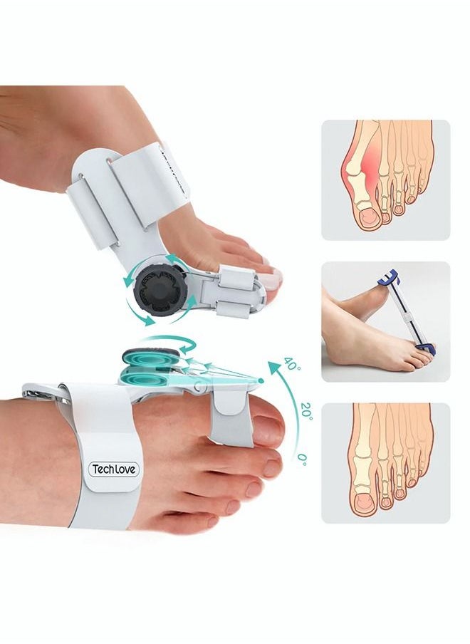 Techlove 1Pcs orthopedic bunion toe straightener with knob hallux valgus correction orthopedic supplies pedicure care for toe  - Image 1