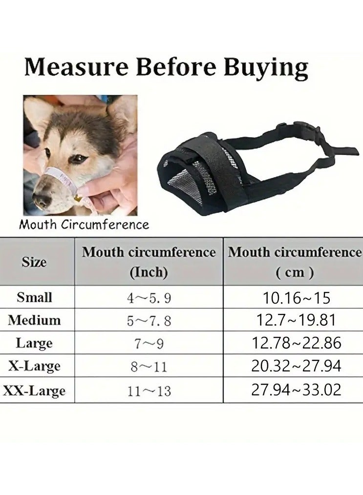 Goolsky Adjustable Pet Dog Soft Muzzle, Air Mesh Training Dog Muzzles For Biting Barking Chewing - Image 3