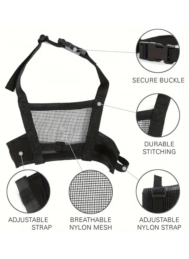 Goolsky Adjustable Pet Dog Soft Muzzle, Air Mesh Training Dog Muzzles For Biting Barking Chewing - Image 4