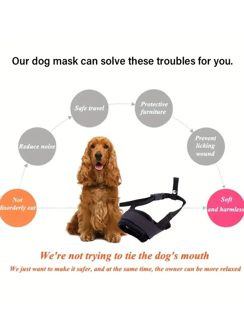 Goolsky Adjustable Pet Dog Soft Muzzle, Air Mesh Training Dog Muzzles For Biting Barking Chewing - Image 5