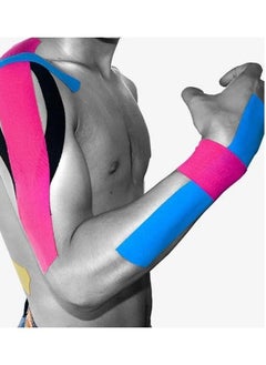 Sthxyfaith Athletic Non-Athlete Therapeutic Waterproof Tape Helps Relieve Muscle Joint and Bone Pain All Day Record (5cmx5m) (Blue)  - Image 2