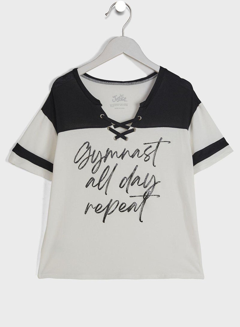 جاستس تيشيرت بنمط كتل الالوان - Image 1