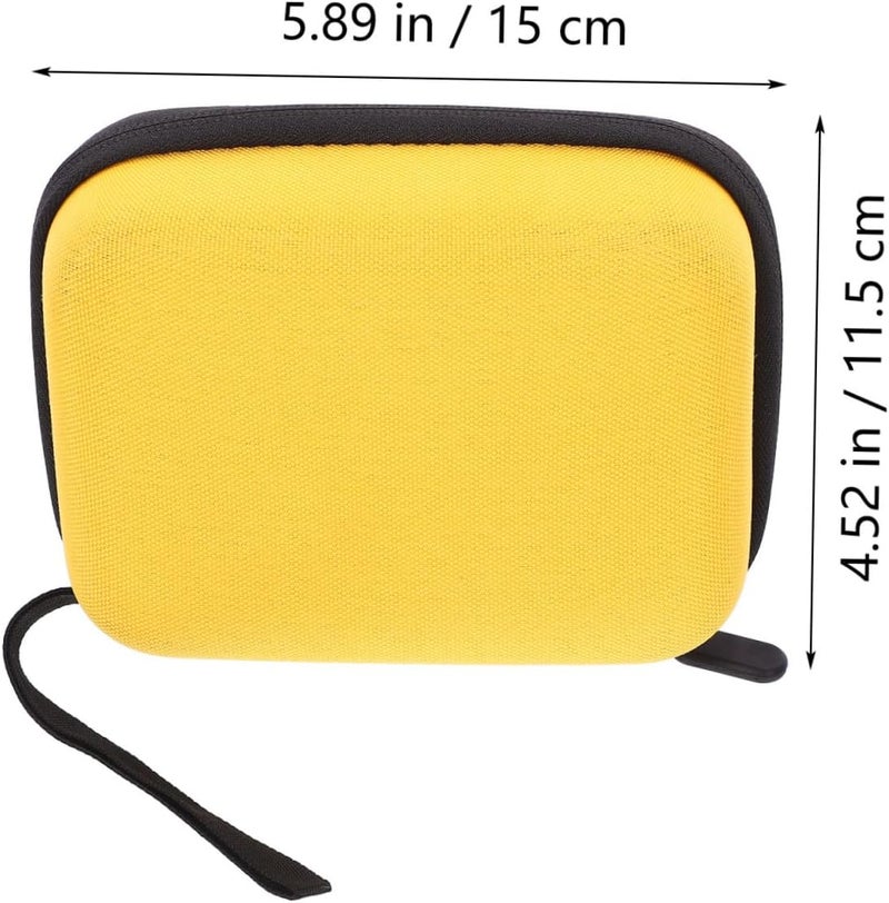 Guitar Pick Holder Bag Eva Storage Case Yellow Guitar Picks Organizer Carry Pouch - Image 2