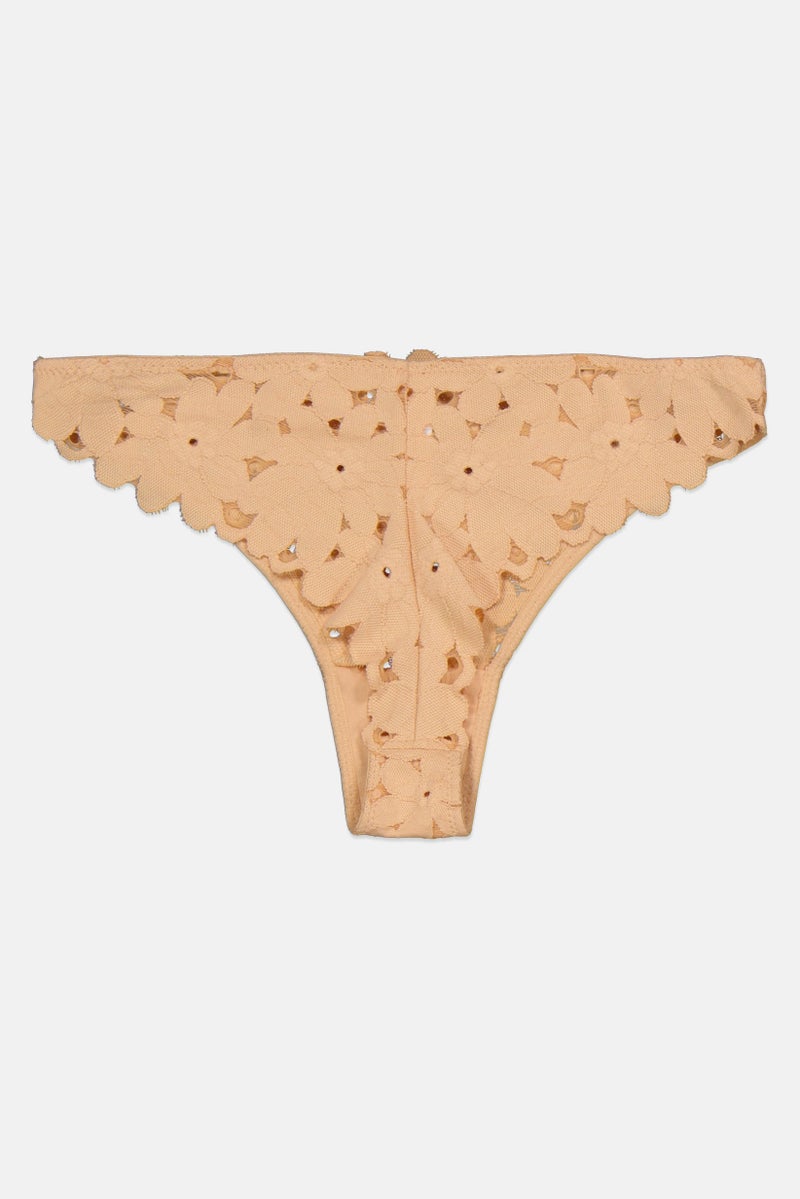 Etam Women Textured Pantie, Beige - Image 2
