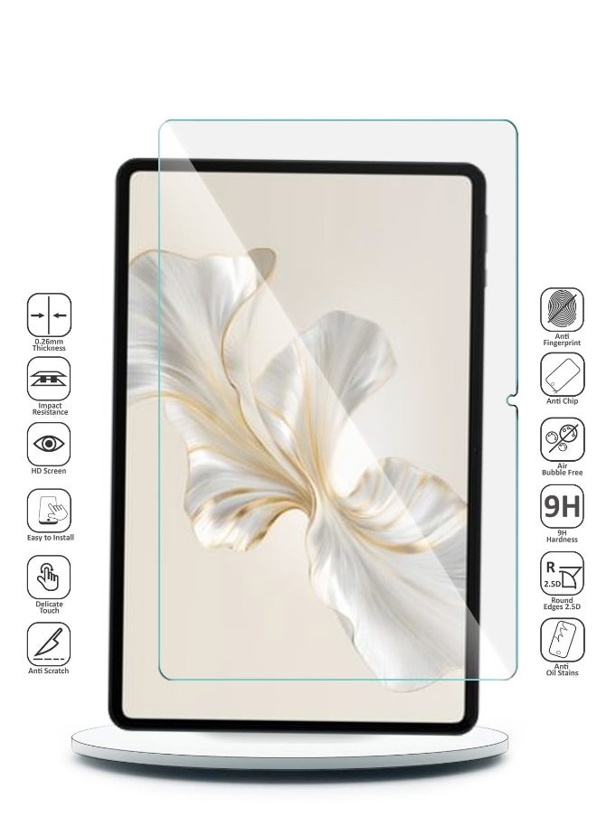 Wtech Honor Pad 9 / Pad 9 Pro 12.1 Inch 2023 - 9H Ultra HD Tempered Glass Screen Protector (TSG9CN) - Clear  - Image 2
