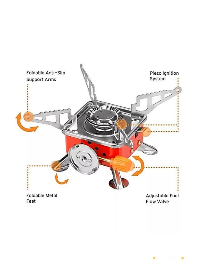 جيهام موقد غاز صغير محمول للتخييم مع حقيبة تخزين - Image 4