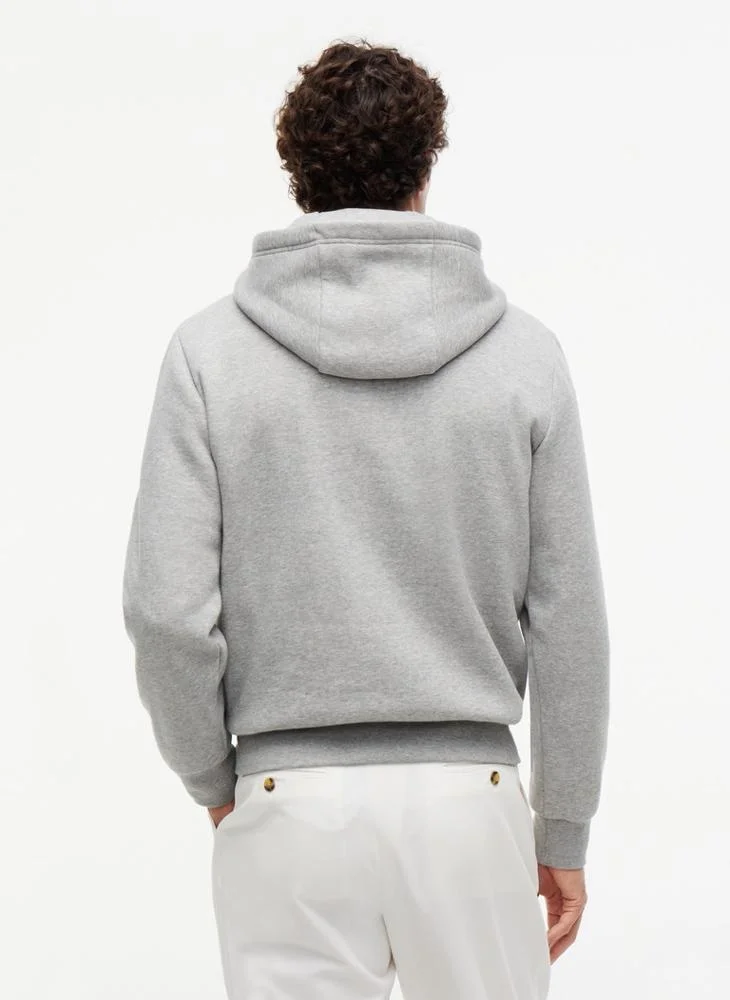 Tommy Hilfiger Logo Embroidery Fleece Hoody