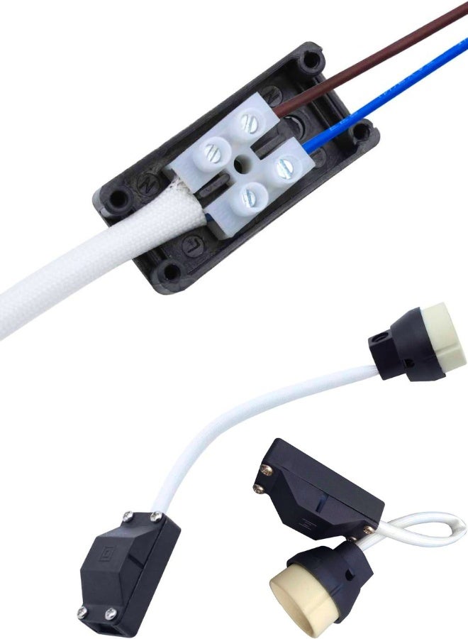 8 Pack GU10 Lamp Holder 2A 250V GU10 Ceramic Lamp Bases Connector with Terminal Box Socket for GU10 LED Light Bulbs Halogen Bulbs Downlights Main Connector Adapter Fitting - Image 3