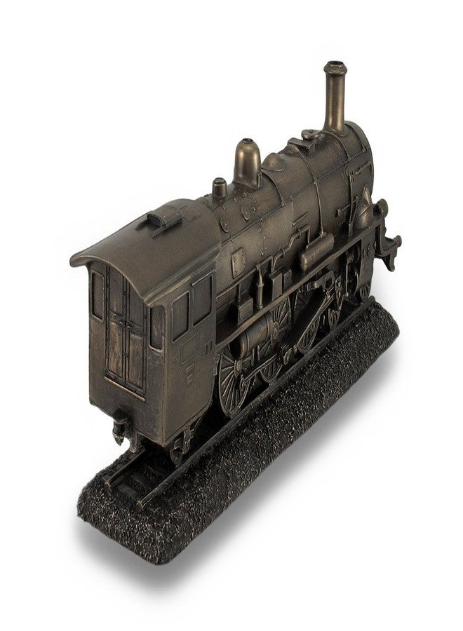 Veronese Design 10.5" Long Steam Locomotive Engine Cold Cast Resin Antique Bronze Finish Steampunk Statue Train Gifts - Image 5