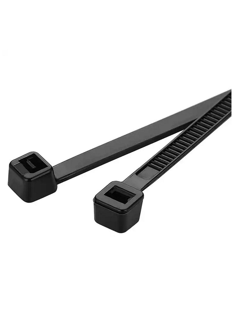 Loquat 100-Pieces Nylon Cable Tie Black - Image 3