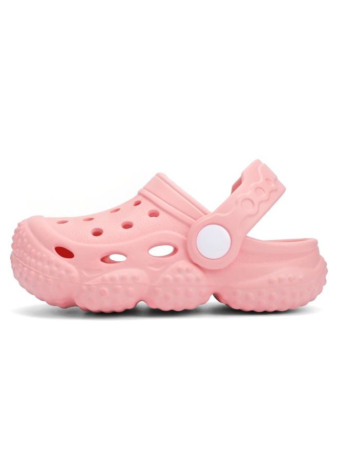 INMINPIN Baby Clogs Garden Shoes Infant Lightweight Breathable Beach Pool Sandals Non-Slip Baby Boys Girls Water Shower Summer Shoes Splay Naturally, Pink, 6-12 Months - Image 2