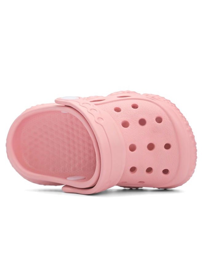 INMINPIN Baby Clogs Garden Shoes Infant Lightweight Breathable Beach Pool Sandals Non-Slip Baby Boys Girls Water Shower Summer Shoes Splay Naturally, Pink, 6-12 Months - Image 4