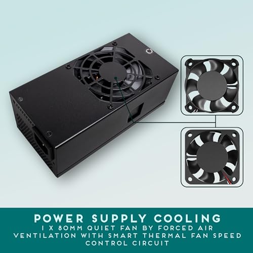 Apevia TFX-AP300W Standard Flex ATX 300W Power Supply - 115-230V AC, 1 x 20/24Pin Main Power, 1 x 12V(P4), 3 x Pheripheral, 3 x SATA, 1 x Floppy - Image 5