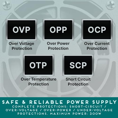 Apevia TFX-AP300W Standard Flex ATX 300W Power Supply - 115-230V AC, 1 x 20/24Pin Main Power, 1 x 12V(P4), 3 x Pheripheral, 3 x SATA, 1 x Floppy - Image 4