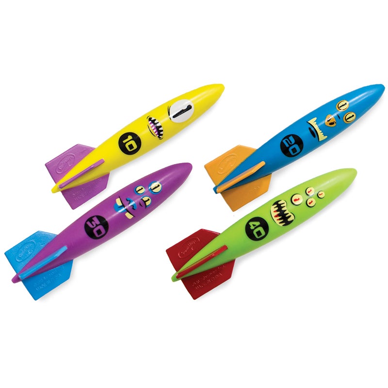 SwimWays Toypedo Bandits Pool Diving Toys Pack of 4 - Image 2