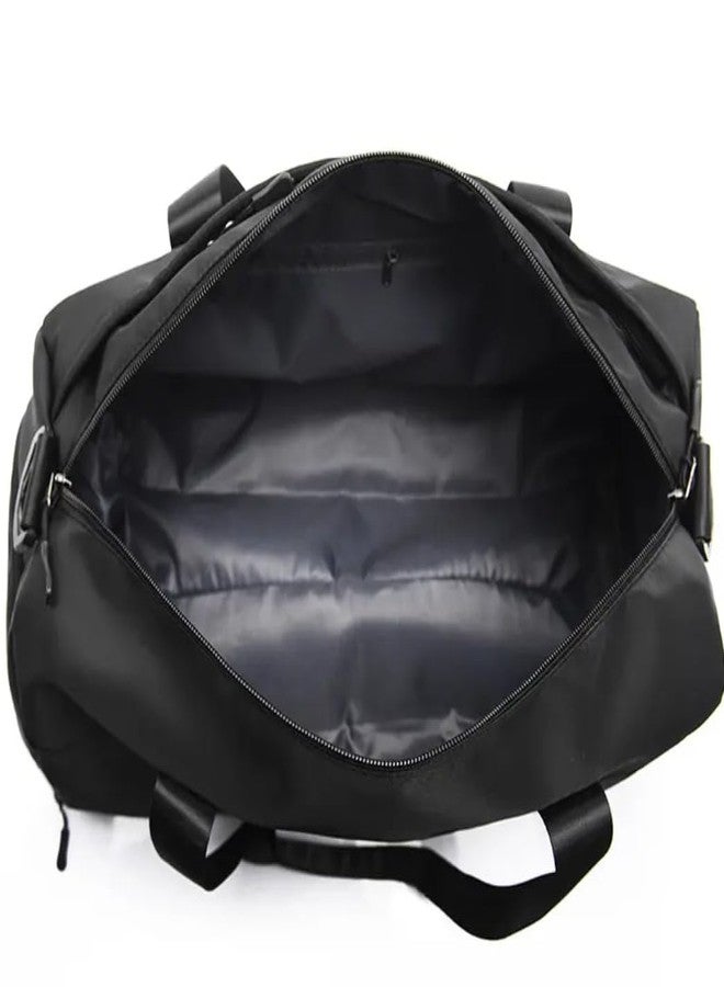 Firstdemand Duffle Bag with Shoe Compartment, 16 Cms, Polyester, Grey with Pink Letter Design, Travel and Sports Shoulder Bag for Men and Women - Image 5