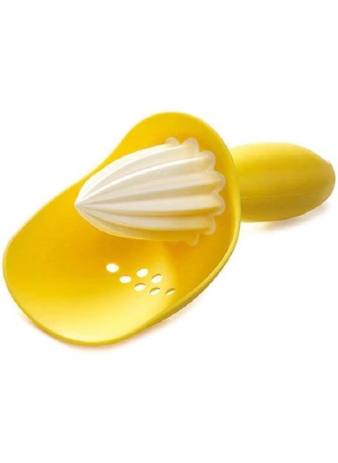 Catcher Citrus Manual Juicer Lemon Reamer Orange Lime Squeezer With Pip Catching Cup Yellow
