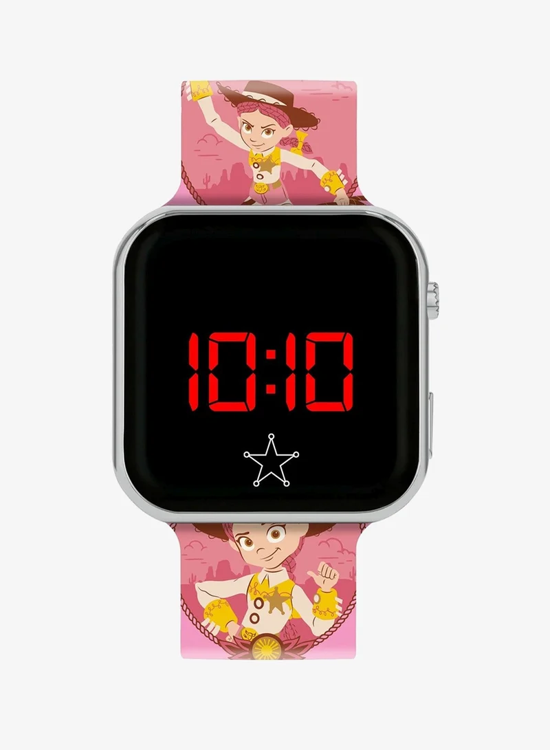 ديزني ساعة Toy Story Jessie بشاشة LED مع سوار سيليكون بشخصية للأطفال - TSF4023