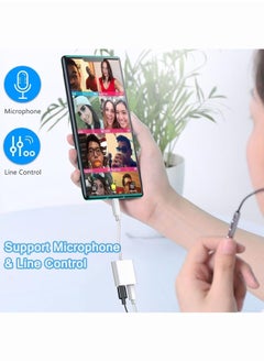 OULIYO 2 In 1 Audio And Charging Cable Adapter with USB-C Charge Port 2 in 1 OTG Splitter Live Converter for Android Type-C Input Phones  - Image 4