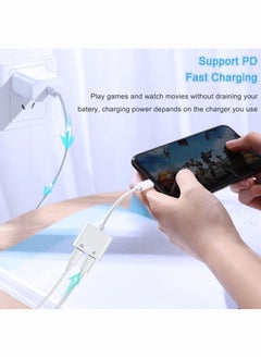 OULIYO 2 In 1 Audio And Charging Cable Adapter with USB-C Charge Port 2 in 1 OTG Splitter Live Converter for Android Type-C Input Phones  - Image 2