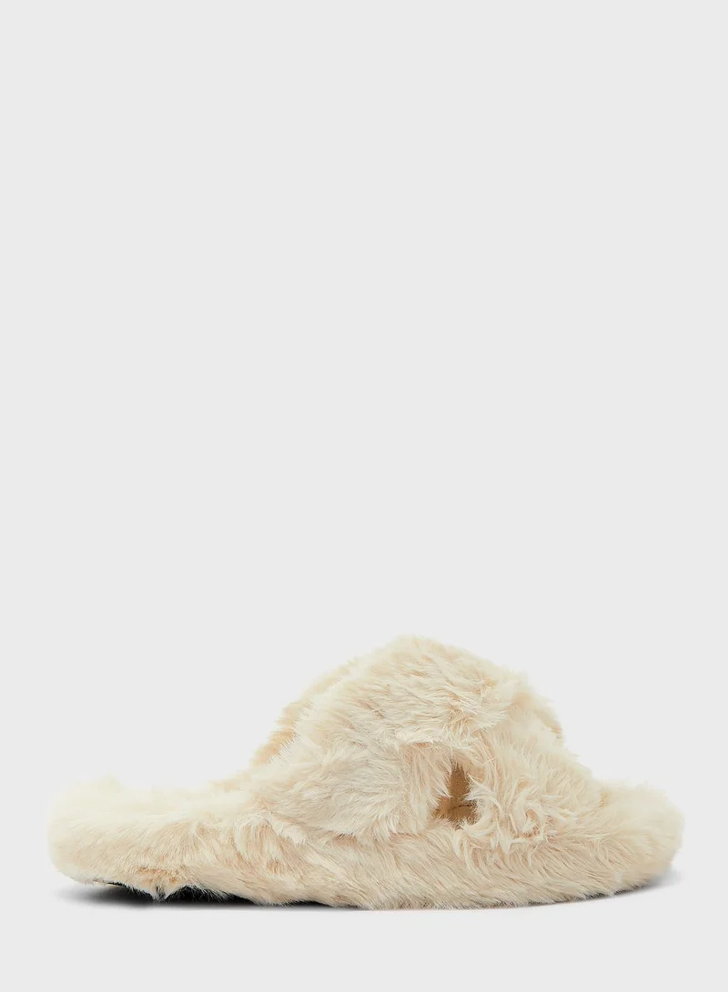 Ginger Crossover Fluffy Bedroom Slipper