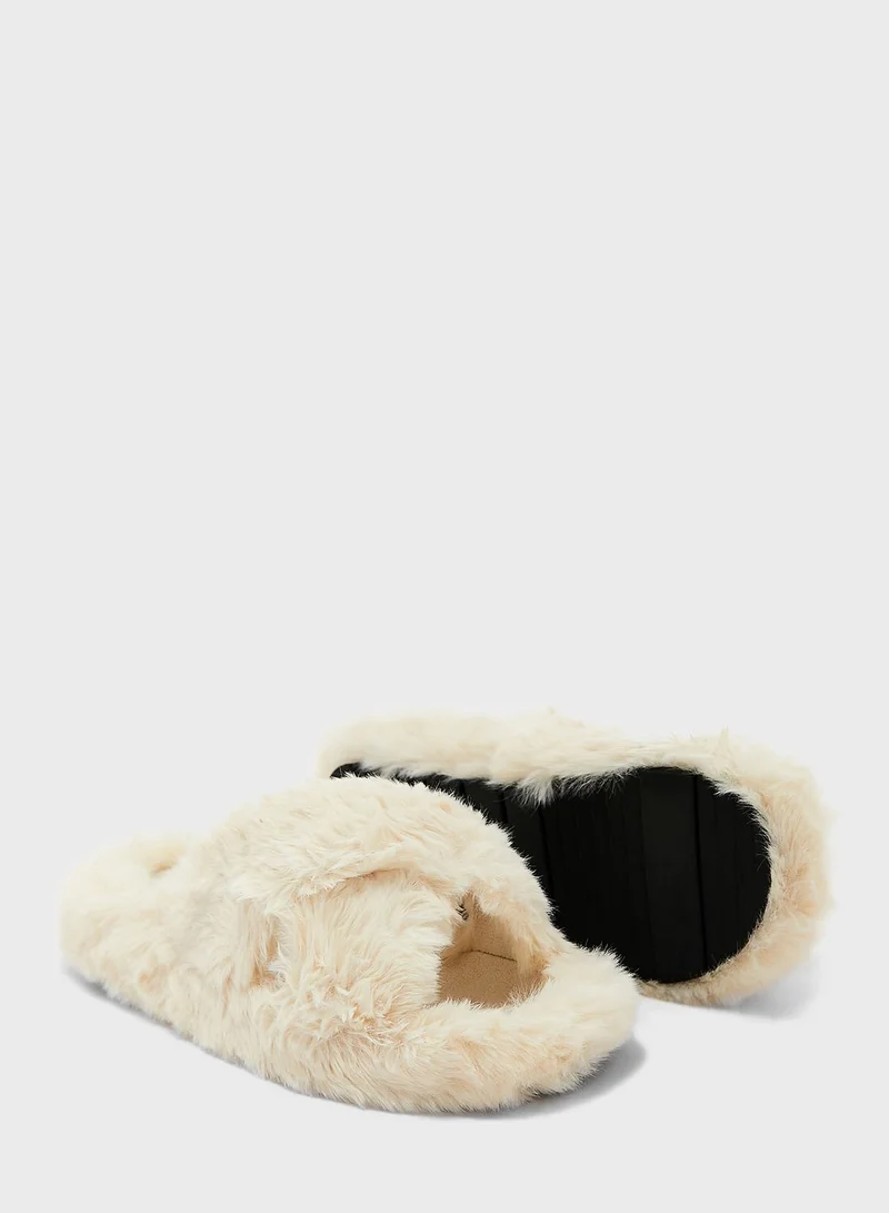 Ginger Crossover Fluffy Bedroom Slipper