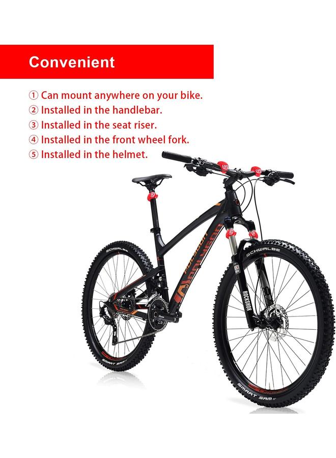 Bluejw 8 Pack Bicycle Light, Silicone LED Bike Light Set, 4 PCS Bike Headlight and 4 Pcs Taillight (Red & White)-Multi-Purpose Waterproof - Image 5