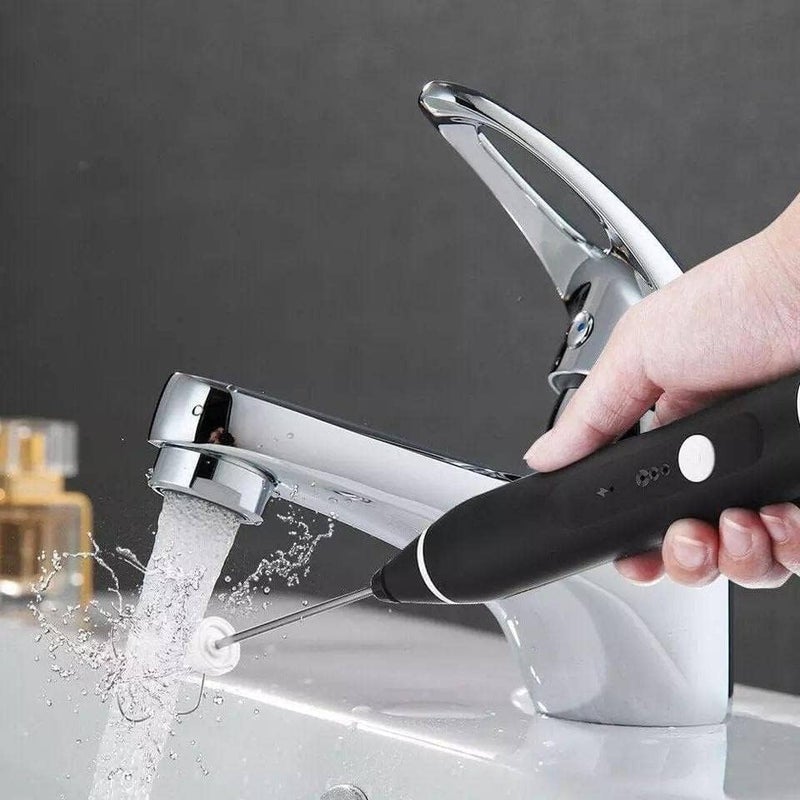 Milk Frother with 3 Adjustable Speeds, Egg Beater, USB Rechargeable, Hot Chocolate, Cappuccino and Latte Frother, with 2 Stainless Steel Whisk Beaters - Image 2