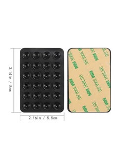 Generic 8 Pcs 4 Color Adhesive Silicone Suction Phone Case, Multipurpose Non Slip Phone Suction Cup, Universal Phone Sticky Grip, Suitable for Mirror Bathroom Home Kitchen  - Image 2